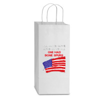 All Gave Some Some Gave All One Had Bone Spurs Double Wine Paper Bag - 6 1/2 X 3 1/2 X 12 3/8 | Artistshot