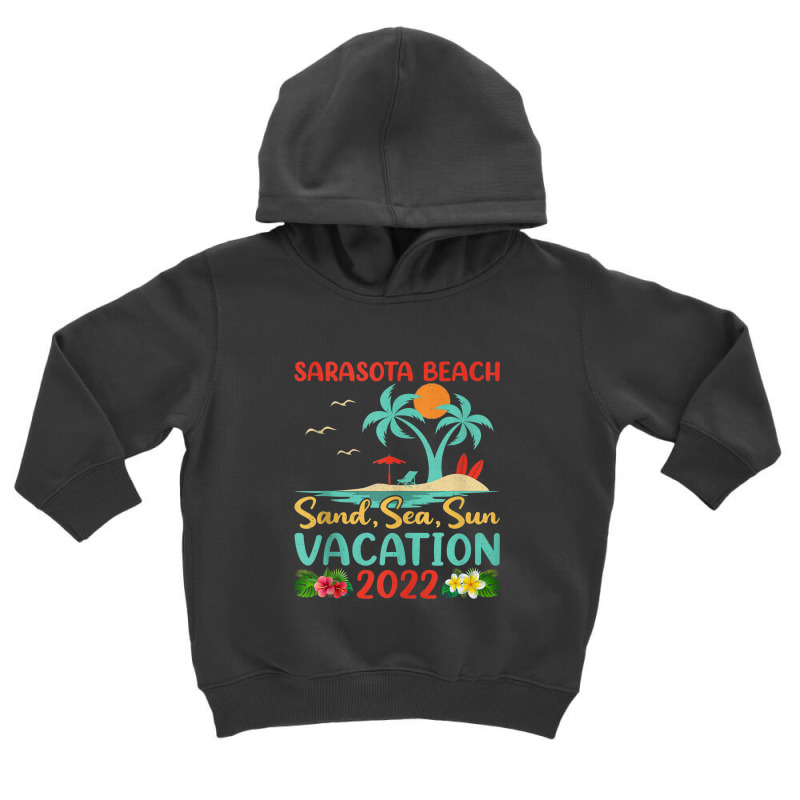 Beach Vacation 2022 Retro Sunset Florida Sarasota Beach Tank Top Toddler Hoodie by Tiktify | Artistshot