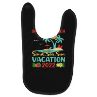 Beach Vacation 2022 Retro Sunset Florida Sarasota Beach Tank Top Baby Bibs | Artistshot