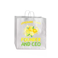 Lemonade Stand Founder And Ceo Lemon Juice Boss T Shirt Jumbo Paper Bag - 18 X 7 X 18 3/4 | Artistshot