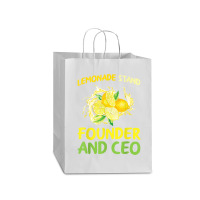 Lemonade Stand Founder And Ceo Lemon Juice Boss T Shirt Mart Paper Bag -13 X 7 X 17 | Artistshot