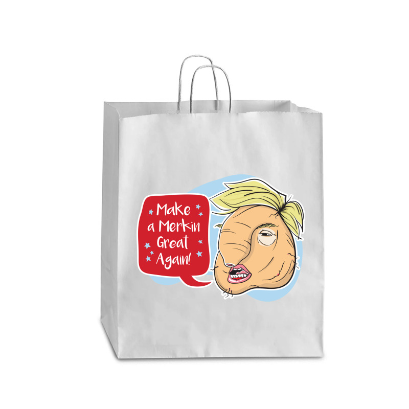 Make A Merkin Great Again Queen Paper Bag - 16 X 6 X 19 1/4 | Artistshot