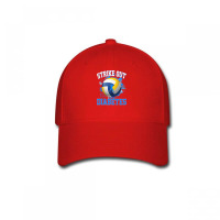 Volleyball Sport Lover Strike Out Diabetes Awareness Volleyball Fighte Baseball Cap | Artistshot