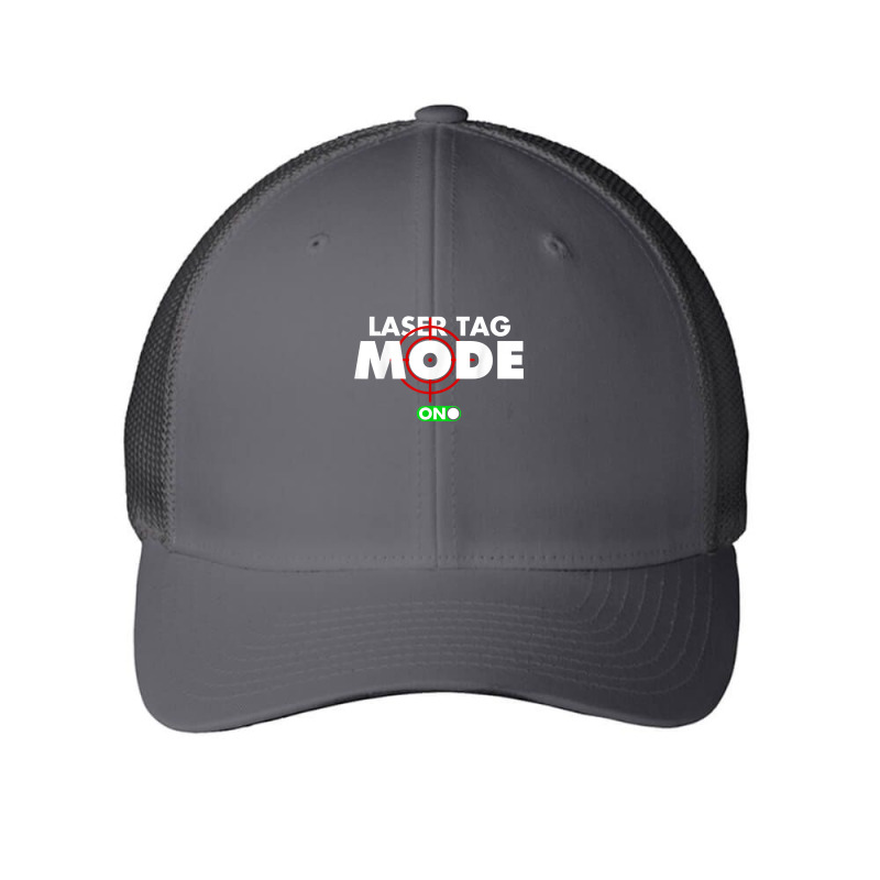 Funny Laser Tag Mode On Gift Shooting Game Birthday Party T Shirt Mesh Cap | Artistshot