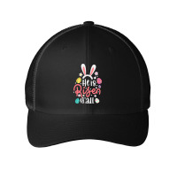 Bunny Ears T  Shirt Bunny Ears He Is Risen Y'all Easter Bunny Costume Mesh Cap | Artistshot