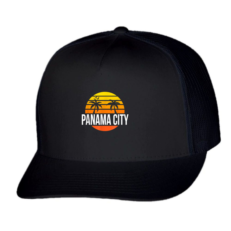 Panama City Florida Vintage T Shirt Retro Beach Style Trucker Cap by kogmor58594 | Artistshot