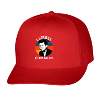 Funny American Jfk I Smell Commies Political Humor Gift T Shirt Trucker Cap | Artistshot