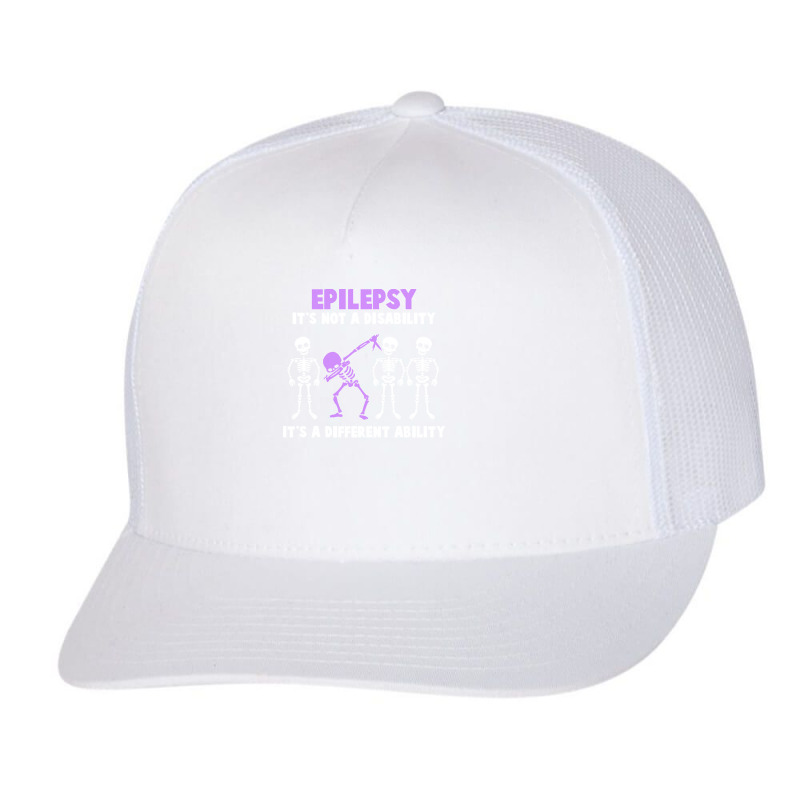 Epilepsy Awareness T  Shirt Epilepsy Awareness It's Not A Disability I Trucker Cap by rico96716 | Artistshot