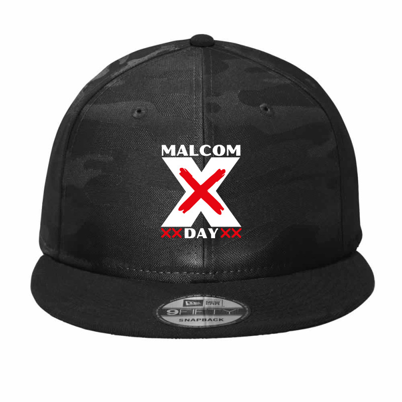 Malcolm X Day Camo Snapback by Cilukba | Artistshot