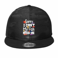 Saltwater Aquarium Sorry I Can't My Fish Need Me Pullover Hoodie Camo Snapback | Artistshot