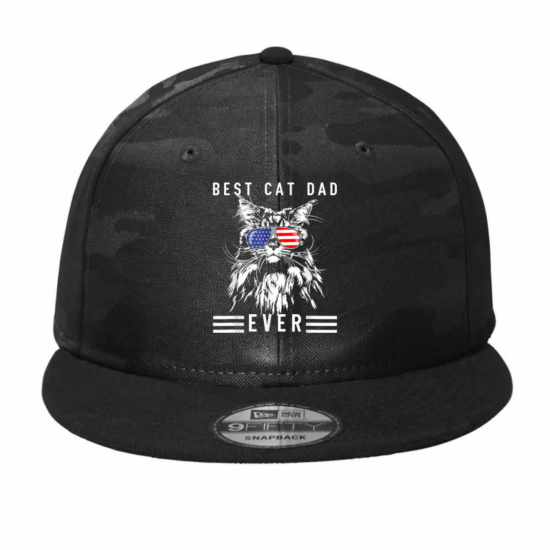 Funny Maine Coon Cat Best Cat Dad Ever Funny Cat Maine Coon T Shirt Camo Snapback by belenfinl | Artistshot