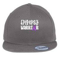 Epilepsy Warrior Shirt Kids Purple Ribbon Awareness Women T Shirt Flat Bill Snapback Cap | Artistshot