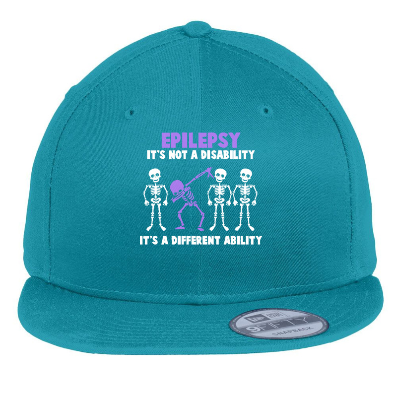 Epilepsy Awareness T  Shirt Epilepsy Awareness It's Not A Disability I Flat Bill Snapback Cap by rico96716 | Artistshot