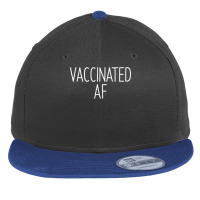 Vaccinated Af  Pro Vaccine Vaccination Science Health Gift T Shirt Flat Bill Snapback Cap | Artistshot