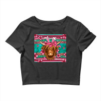 Easter Longhaired Cow Crop Top | Artistshot