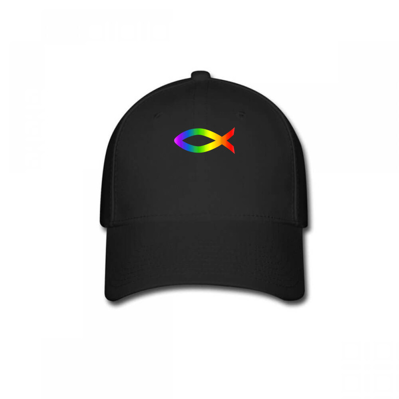 Ichthys Rainbow Christian Fish Symbol Homosexuality T Shirt Baseball Cap | Artistshot