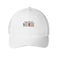 Rn Nurse Leopard Print Registered Nurse Nursing School Women Pullover Mesh Cap | Artistshot