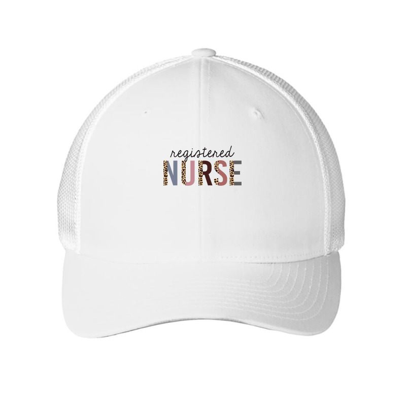 Rn Nurse Leopard Print Registered Nurse Nursing School Women Pullover Mesh Cap | Artistshot