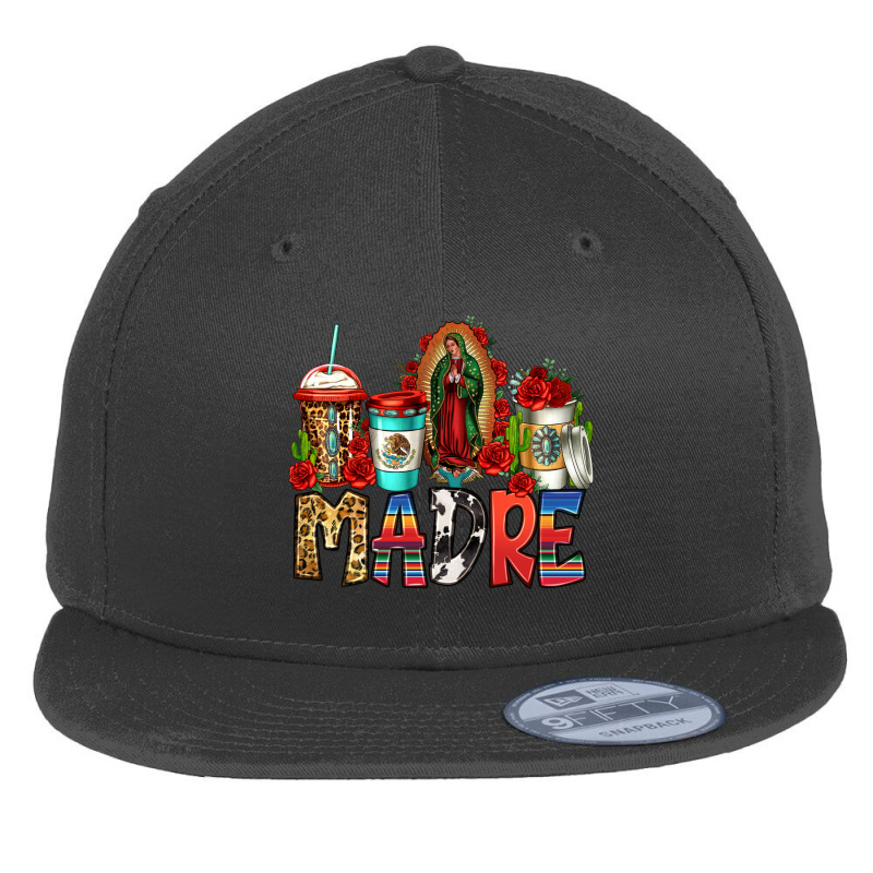 Lady Of Guadalupe Madre Coffee Cups Flat Bill Snapback Cap by Jasminsmagicworld | Artistshot