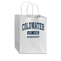 Coldwater Mississippi Ms Vintage Athletic Sports Design T Shirt Cub Paper Bag - 8 X 4 1/2 X 10 1/4 | Artistshot