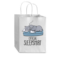 Hippopotamus Official Sleepshirt Funny Hippo Hippopotamus Lover 117 Hi Cub Paper Bag - 8 X 4 1/2 X 10 1/4 | Artistshot