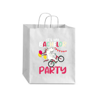 It's My Bachelor Party For Groom Naughty Funny Debie Paper Bag - 10 X 5 X 13 | Artistshot