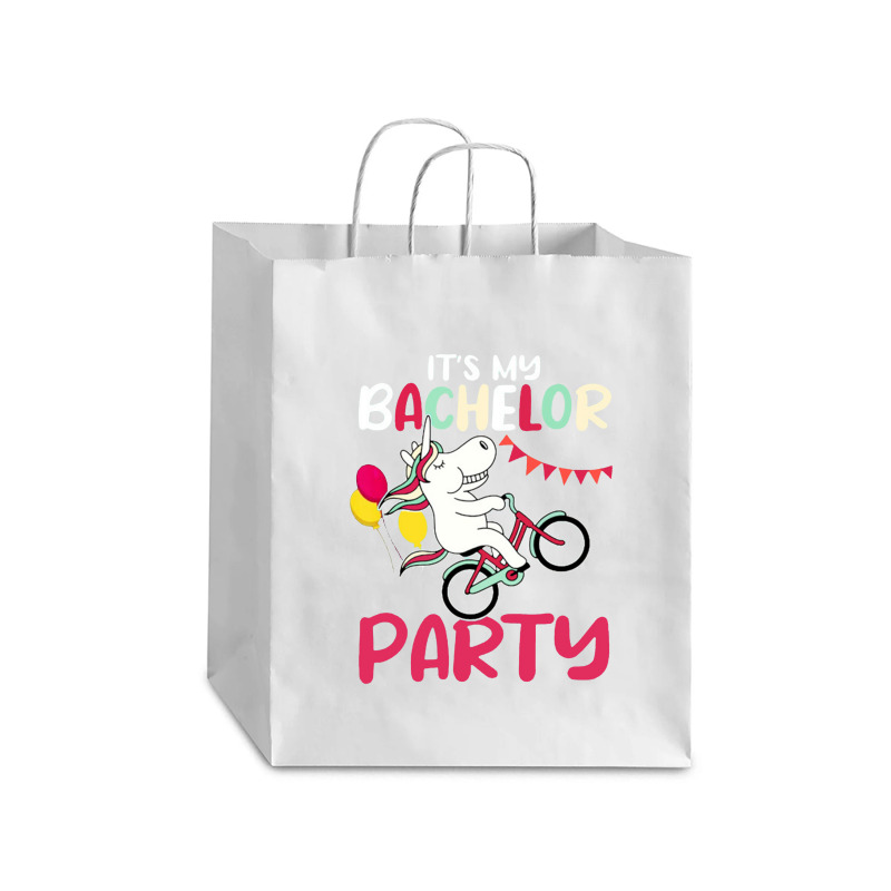 It's My Bachelor Party For Groom Naughty Funny Debie Paper Bag - 10 X 5 X 13 | Artistshot