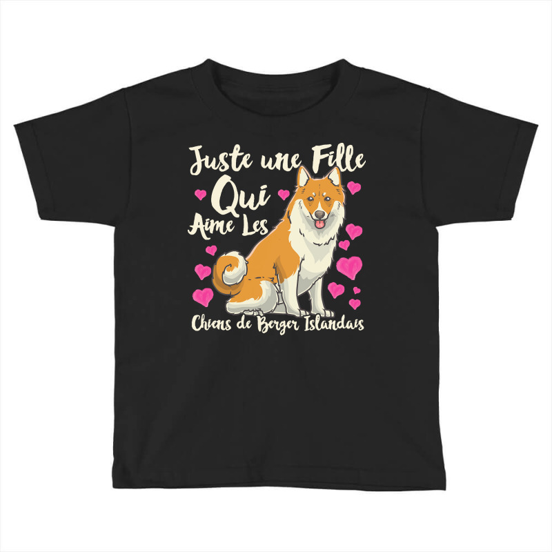 Dog Lover T  Shirt Icelandic Sheepdog Dog Gift Idea Toddler T-shirt by strongwhine | Artistshot