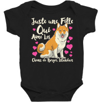 Dog Lover T  Shirt Icelandic Sheepdog Dog Gift Idea Baby Bodysuit | Artistshot