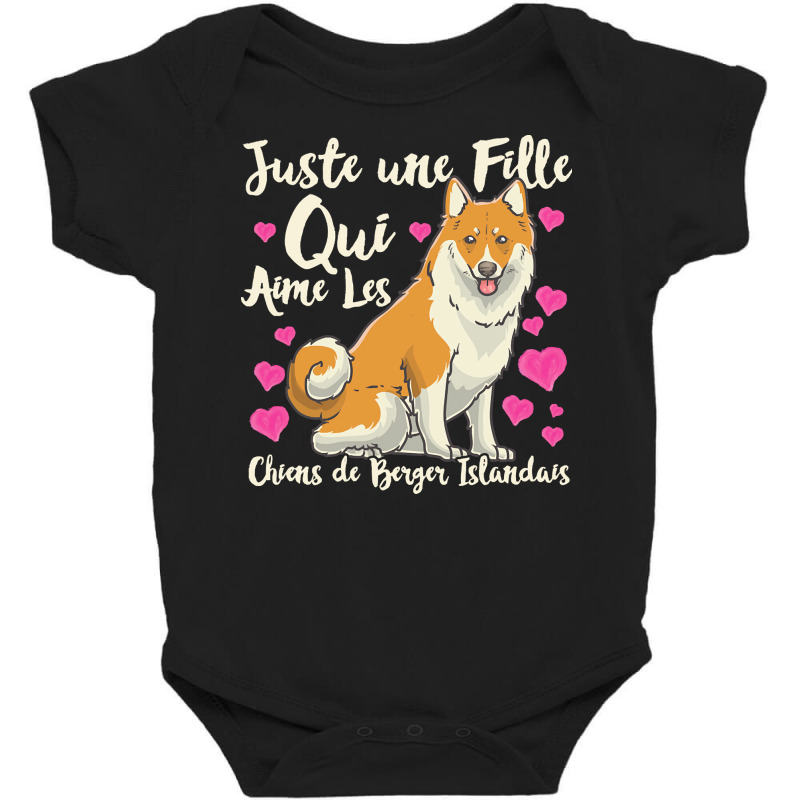 Dog Lover T  Shirt Icelandic Sheepdog Dog Gift Idea Baby Bodysuit by strongwhine | Artistshot