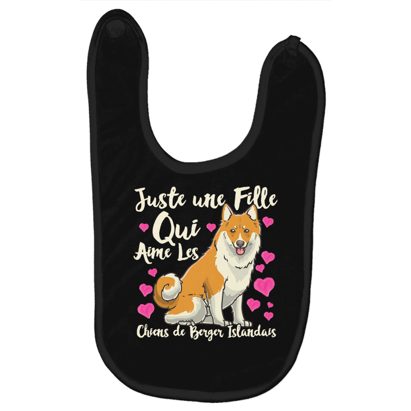 Dog Lover T  Shirt Icelandic Sheepdog Dog Gift Idea Baby Bibs by strongwhine | Artistshot