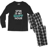 Spin Is My Happy Hour Fitness Men's Long Sleeve Pajama Set | Artistshot