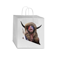 The Horned Shirtless Trump Protestor Star Paper Bag - 13 X 7 X 13 | Artistshot