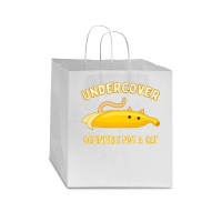 Undercover Definitely Not A Cat Funny Banana Lover Kitty Premium Star Paper Bag - 13 X 7 X 13 | Artistshot