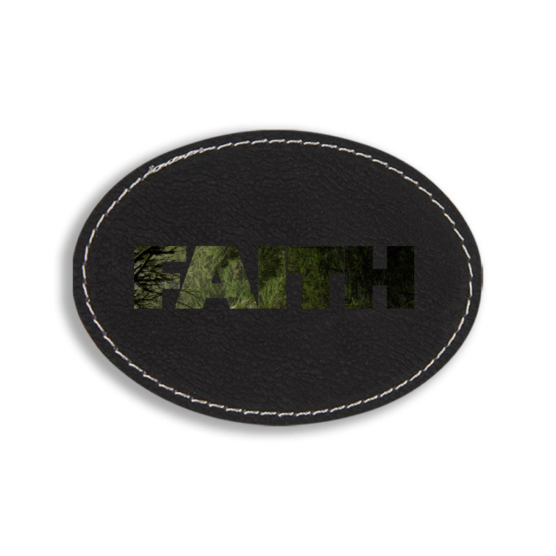 Faith Oval Leatherette Patch | Artistshot