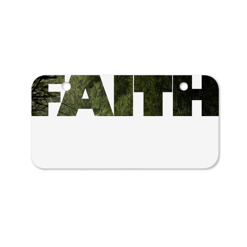 Faith Bicycle License Plate | Artistshot