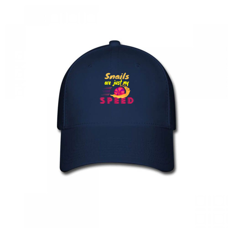 Snails Are Just My Speed Funny Saying Racing Snail T Shirt Baseball Cap by jermonmccline | Artistshot