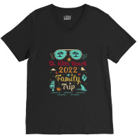 Family Trip 2022 Vacation Lost Paradise St. Kitts Beach Raglan Basebal V-neck Tee | Artistshot