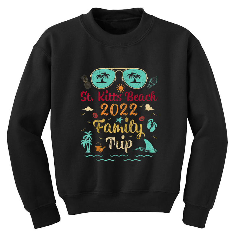 Family Trip 2022 Vacation Lost Paradise St. Kitts Beach Raglan Basebal Youth Sweatshirt by Tiktify | Artistshot