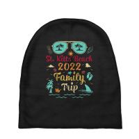 Family Trip 2022 Vacation Lost Paradise St. Kitts Beach Raglan Basebal Baby Beanies | Artistshot