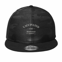 Vaccinated And Boosted Camo Snapback | Artistshot