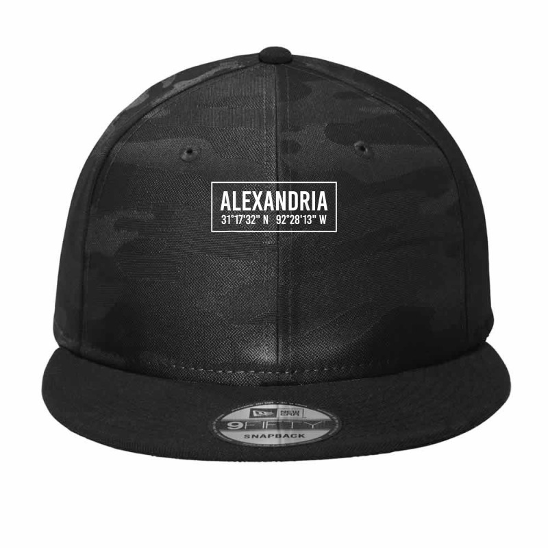 Alexandria La Louisiana Funny City Coordinates Home Gift T Shirt Camo Snapback by JahmayaWhittle | Artistshot