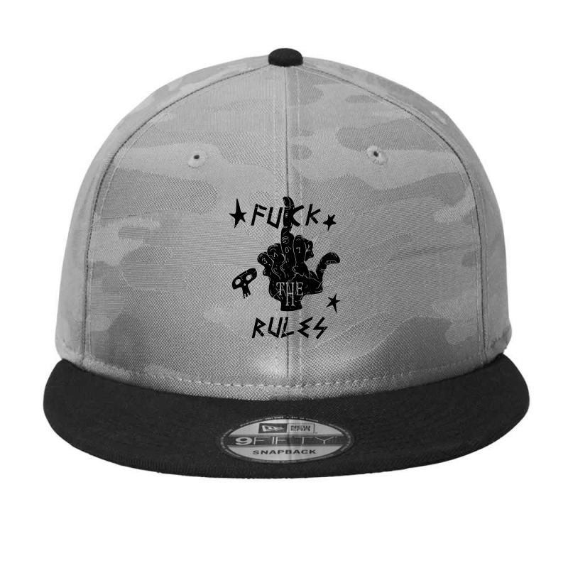 Middle Finger Camo Snapback by Mito220 | Artistshot