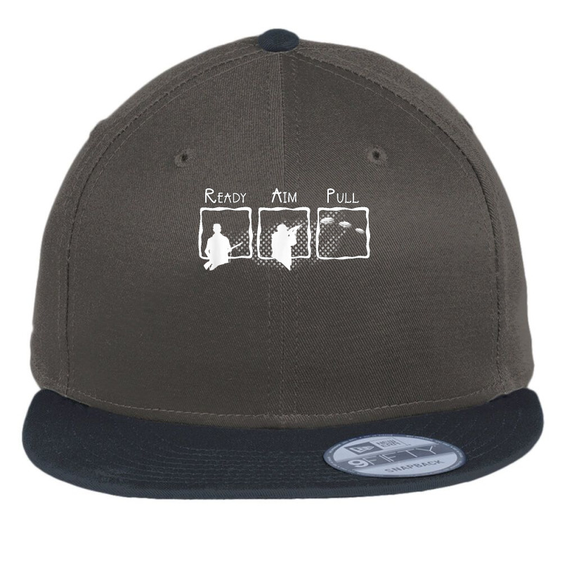 Skeet Trap Shooting Sporting Clays Ready Aim Pull T Shirt Flat Bill Snapback Cap | Artistshot