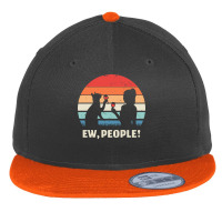 Ew People Funny Cat Pullover Hoodie Flat Bill Snapback Cap | Artistshot