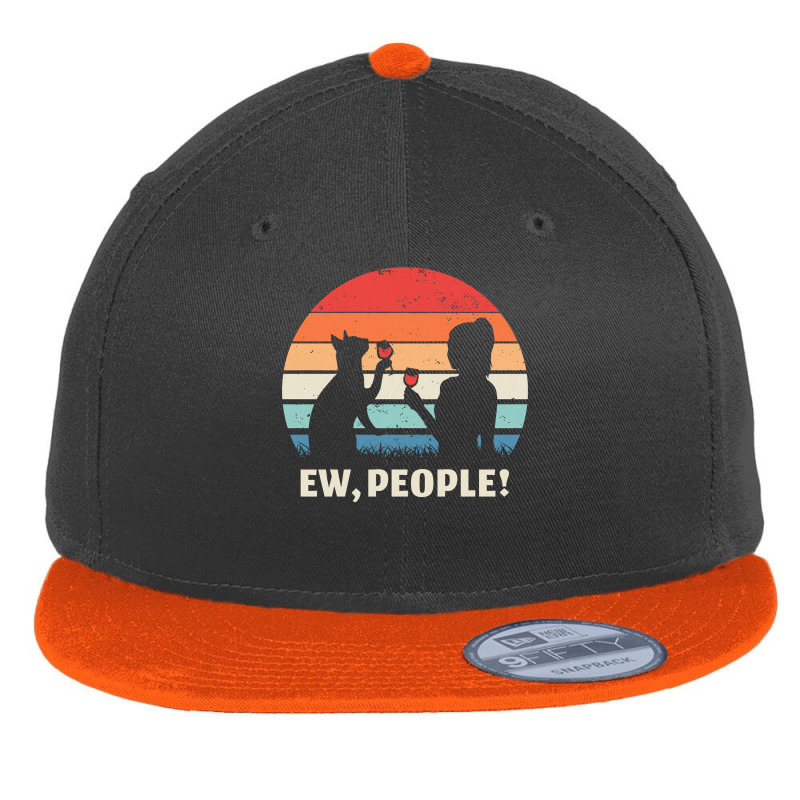 Ew People Funny Cat Pullover Hoodie Flat Bill Snapback Cap by naythendeters2000 | Artistshot