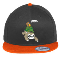 Wheeee! Sloth Turtle Snail Funny Animal Lover Running Tee T Shirt Flat Bill Snapback Cap | Artistshot