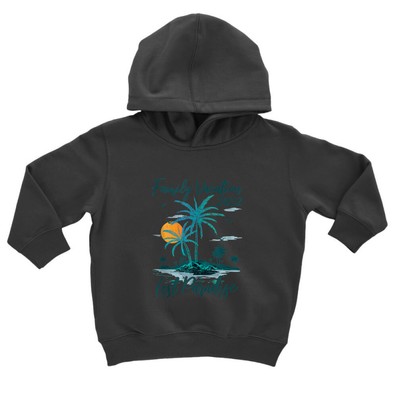 Family Vacation 2022 Retro Sunset Lost Paradise Beach Tank Top Toddler Hoodie by Tiktify | Artistshot