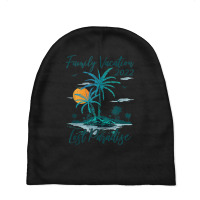 Family Vacation 2022 Retro Sunset Lost Paradise Beach Tank Top Baby Beanies | Artistshot