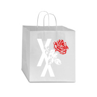 Roses Star Paper Bag - 13 X 7 X 13 | Artistshot